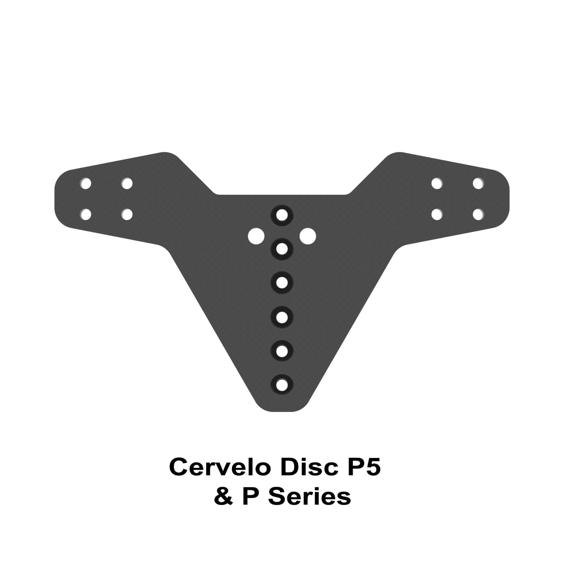 Bike-Specific BTA Hydration Mounting Plate Cervelo P5 - Type B - Plan View
